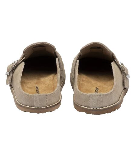 Ladies Buckle Clog Slippers Stone Closed Toe Mule UK 3-8