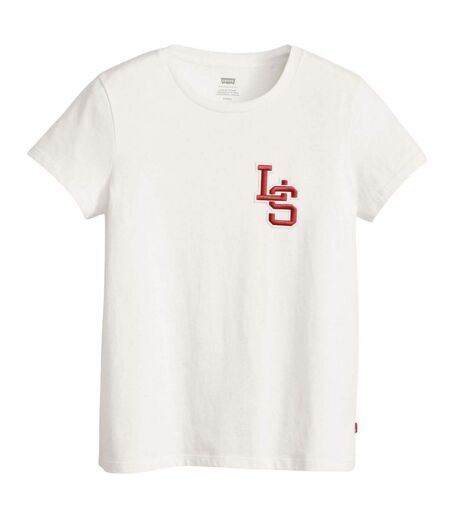 T-shirt Style Monogramme The Perfect Femme Crème Levis