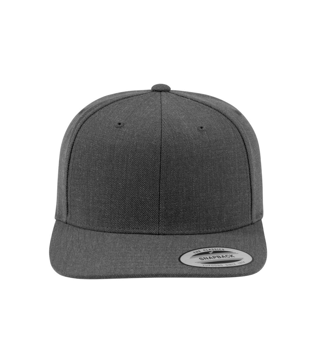 Unisex Adult Classic Snapback Cap Dark Grey Dark Grey Flexfit-4