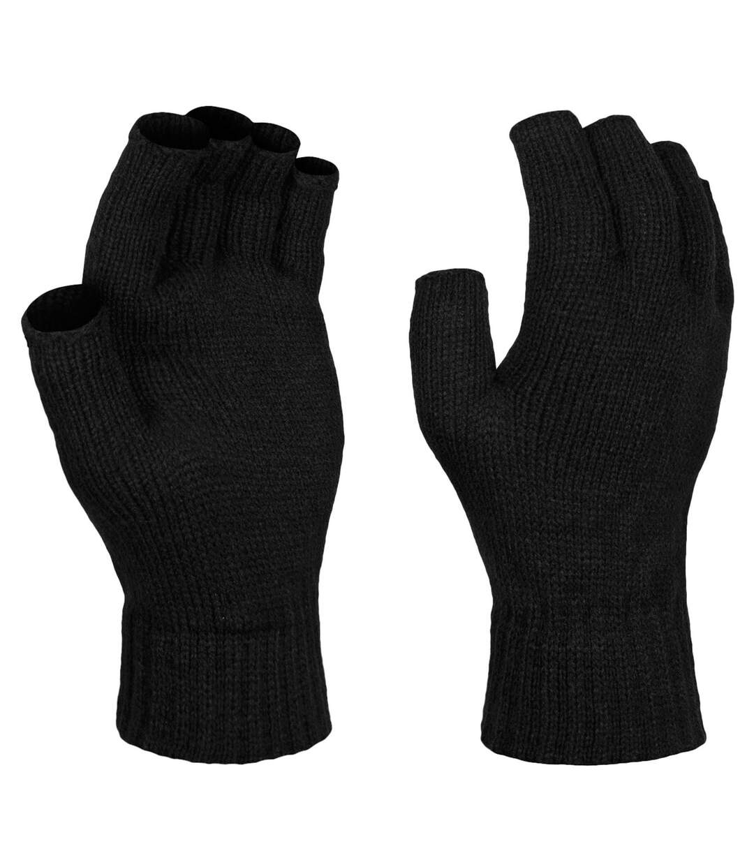 Regatta Unisex Fingerless Mitts / Gloves (Black) - UTRG1449-1