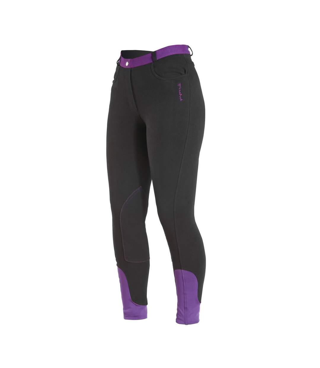 Pantalon d´équitation farsley femme noir / prune Firefoot-1