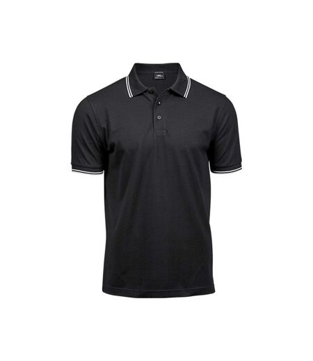 Polo luxury fashion homme noir / blanc Tee Jays