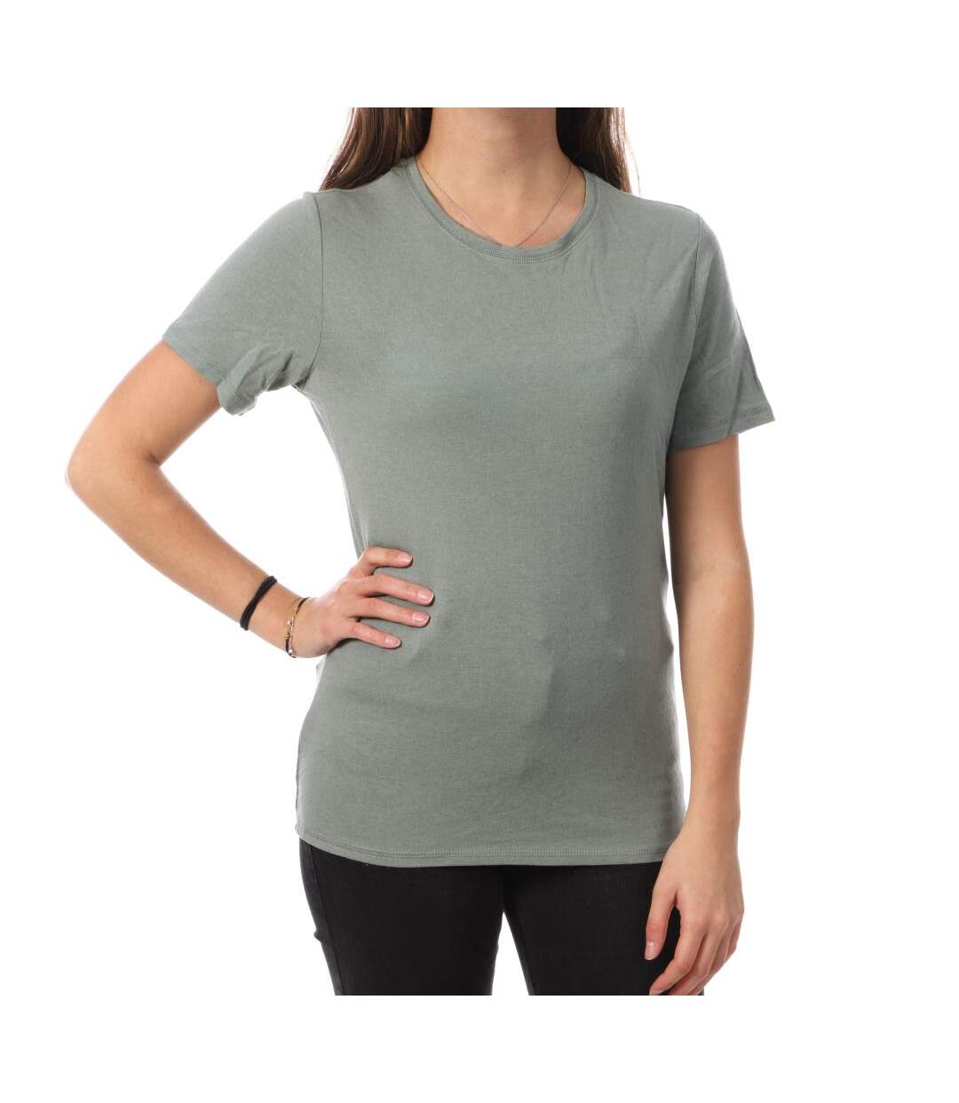 T-Shirt Vert D'eau Femme JDY Suma Wool - M-1