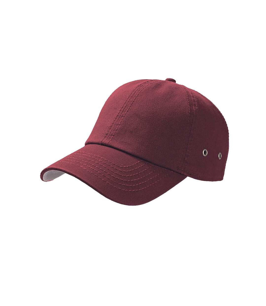 Casquette 6 panneaux action mixte bordeaux Atlantis-1