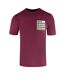T-shirt Sport Motif À Carreaux Homme Bordeaux Aquascutum-1