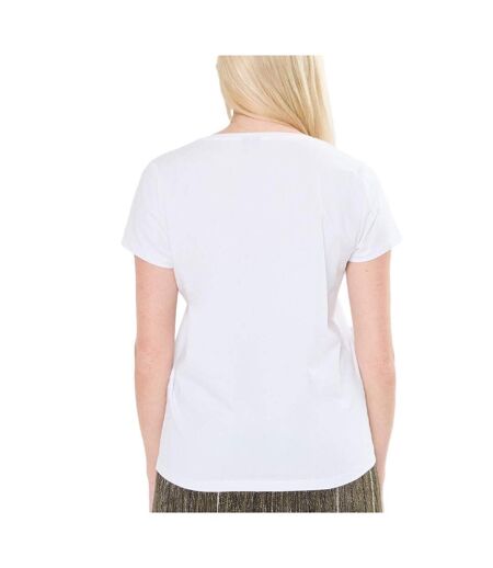 T-Shirt blanc femme pieces billy - l