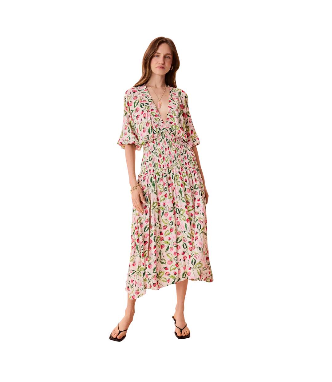 Robe Plage Motif/style Fraise Femme Blanc Cath Kidston-4