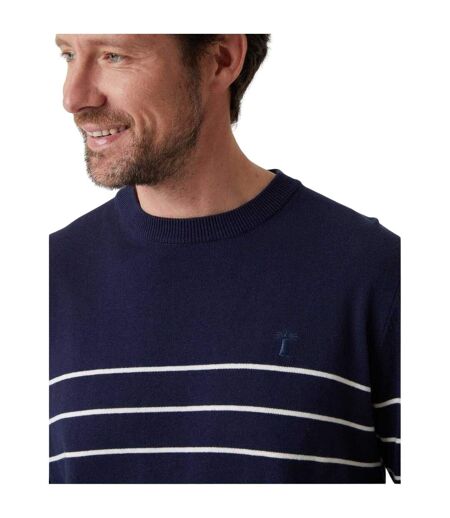 Sweat Motif/style À Rayures Homme Bleu Marine Écru Joules