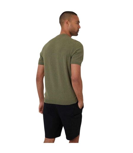 Mens Crew Neck Regular T-shirt Sage Threadbare