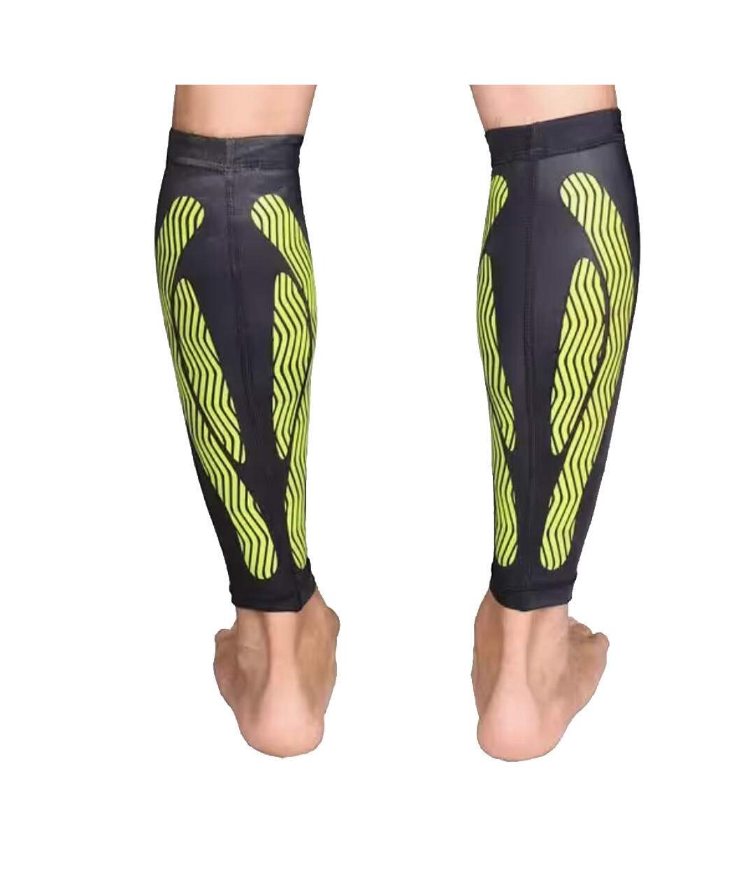 Manchon de compression jambe noir/vert select compression elbow-2
