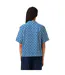 Chemise Manches Courtes Motif/style Géométrique Femme Blanc Bleu Lacoste-2