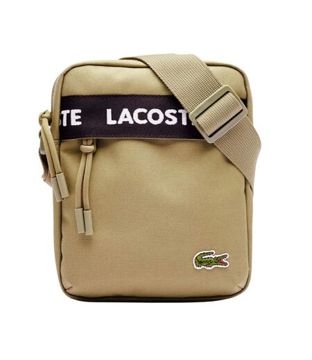 Sacoche beige homme lacoste vertical