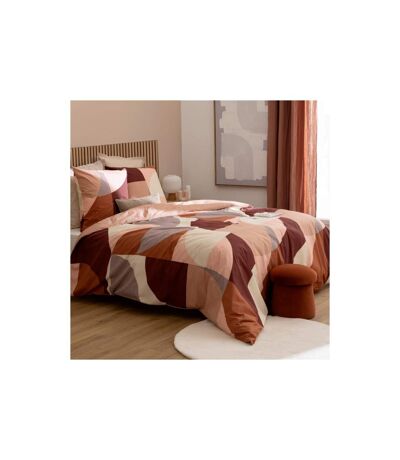 Parure de Lit 3 Pièces Tatia 240x220cm Terracotta