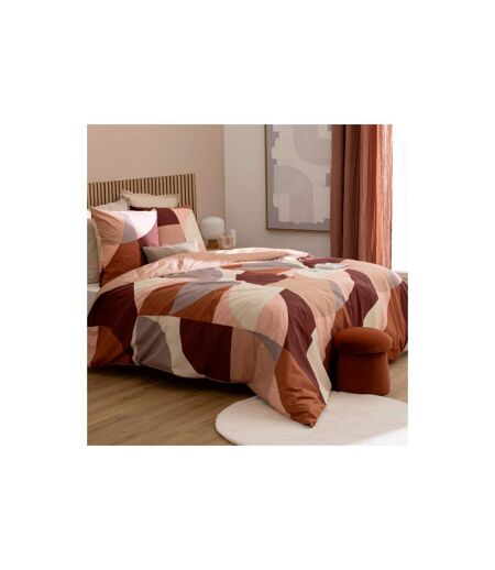 Parure de Lit 3 Pièces Tatia 240x220cm Terracotta