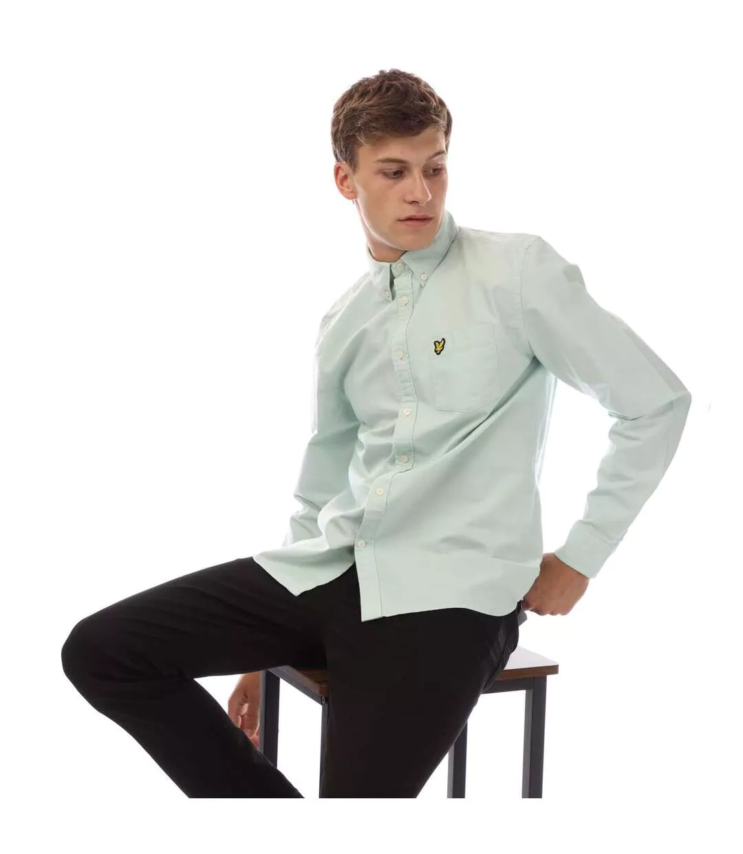Chemise Unie Homme Bleu Lyle & Scott-1