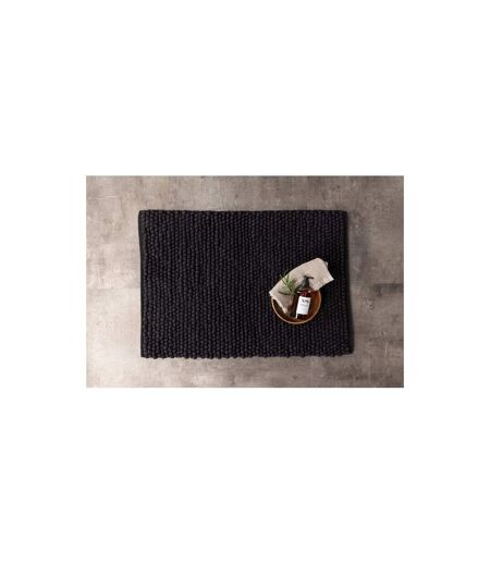 Tapis de Salle de Bain Wilmer 50x80cm Noir
