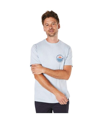 T-shirt paradise life homme bleu clair Maine Maine