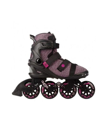 Patins À Roulettes Alignées Ayroo Femme 37 Fr Noir Rose Tempish