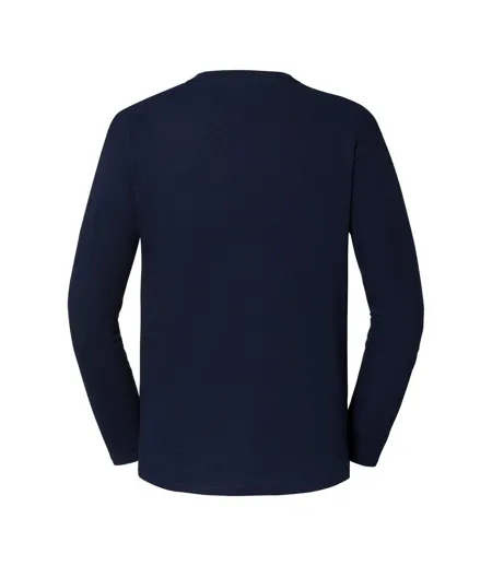Unisex Adult Iconic 195 Long-sleeved T-shirt Deep Navy Fruit Of The Loom