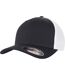 Casquette de baseball flexfit adulte noir / blanc Yupoong-1