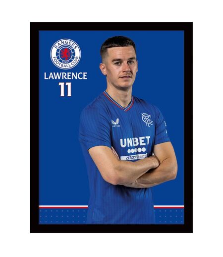 Rangers FC - Imprimé LAWRENCE (Bleu roi / Blanc) (40 cm x 30 cm) - UTPM8125