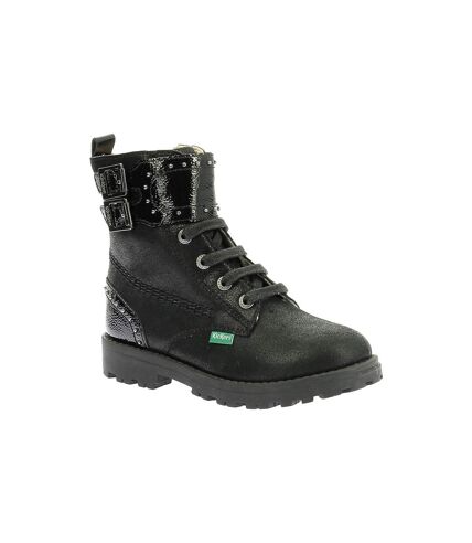 Bottines Cuir Enfant Kickers groorock