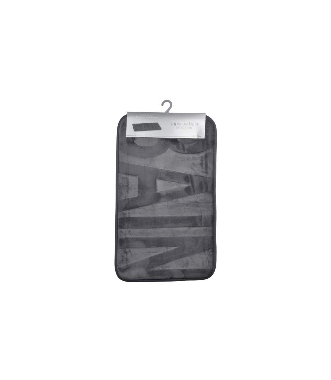 Tapis de Bain Microfibre Relief 45x75cm Anthracite-3