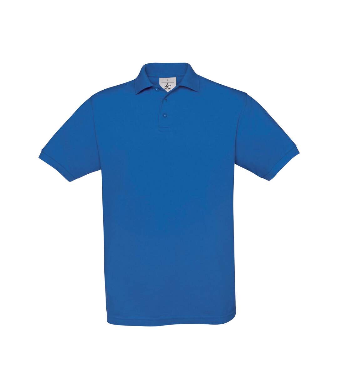 Mens safran polo shirt royal blue B&C