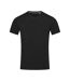 T-shit Col V Homme Noir Stedman-2