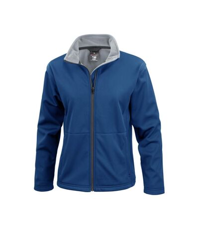 Result Core Ladies Soft Shell Jacket (Navy Blue) - UTBC903