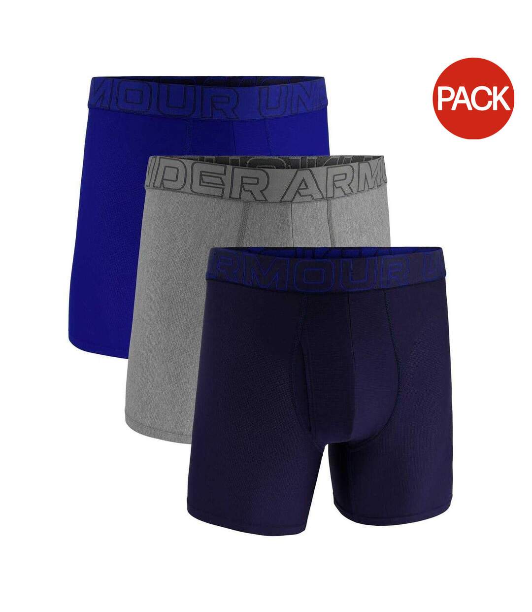 Boxers Performance Homme Bleu Roi Gris Acier Bleu Marine Under Armour-2