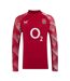 Unisex Adult England Rugby Match Drill Top Red White Castore-1