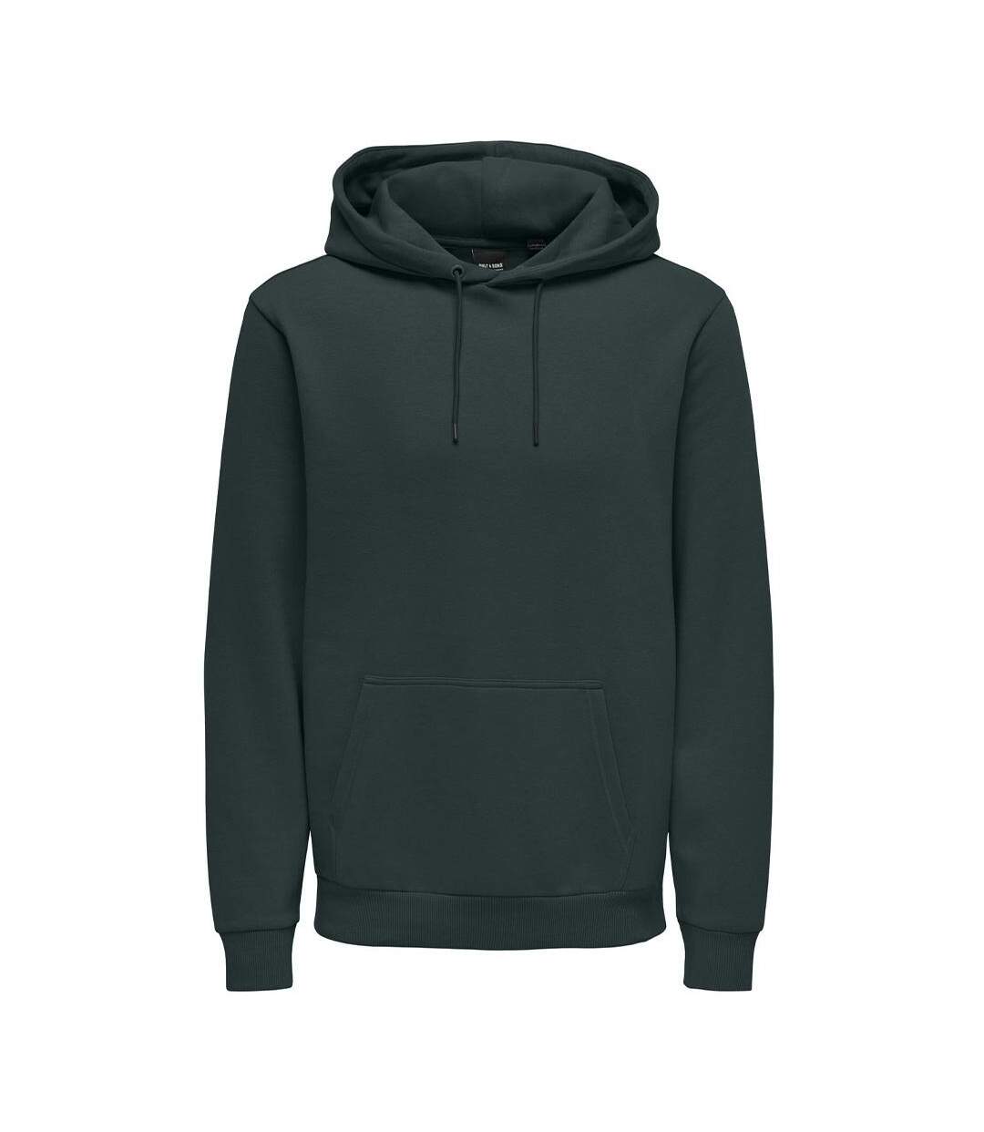 Sweat à capuche vert scarabée homme only & sons ceres-1
