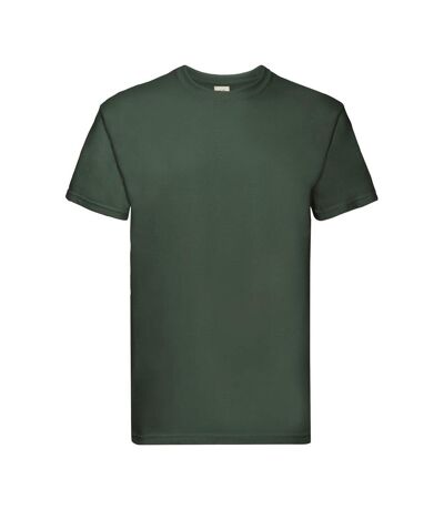 Mens Super Premium T-shirt Bottle Green Fruit Of The Loom
