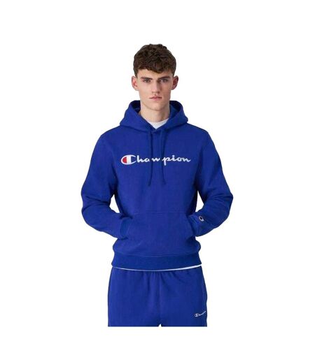 Sweat À Capuche Motif/style Logo Homme Bleu Champion