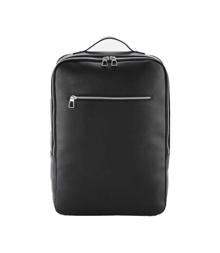 Quadra Tailored Luxe PU Knapsack (Black) (One Size) - UTRW10006