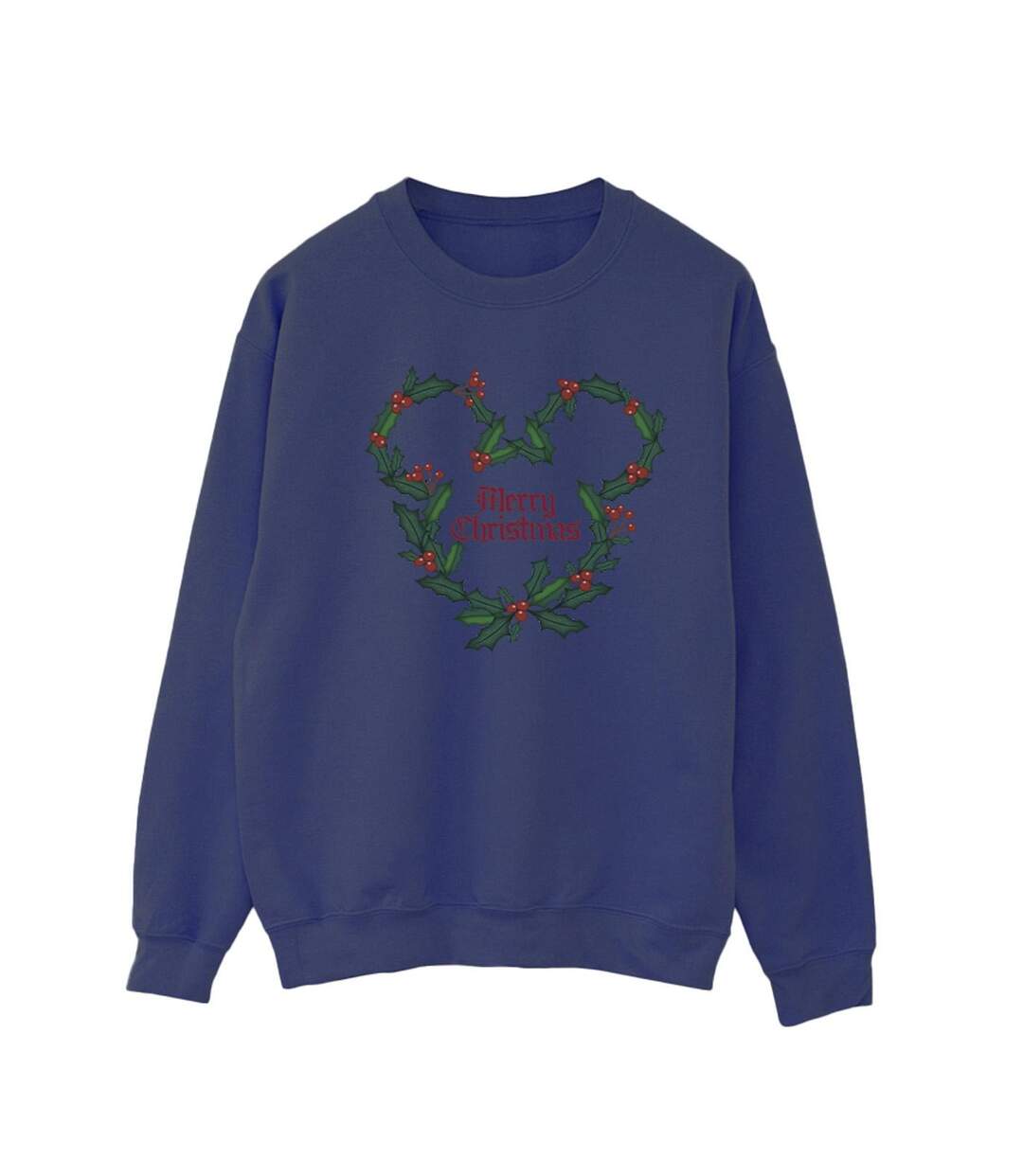 Disney Pantalon de survêtement Mickey Mouse Merry Christmas Holly Womens/Ladies (Bleu marine) - UTBI28871-1