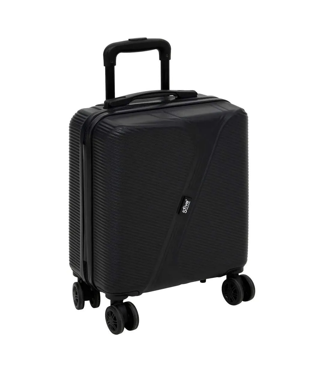 Valise Cabine Rigide à Roulettes Travel 45cm Noir-2