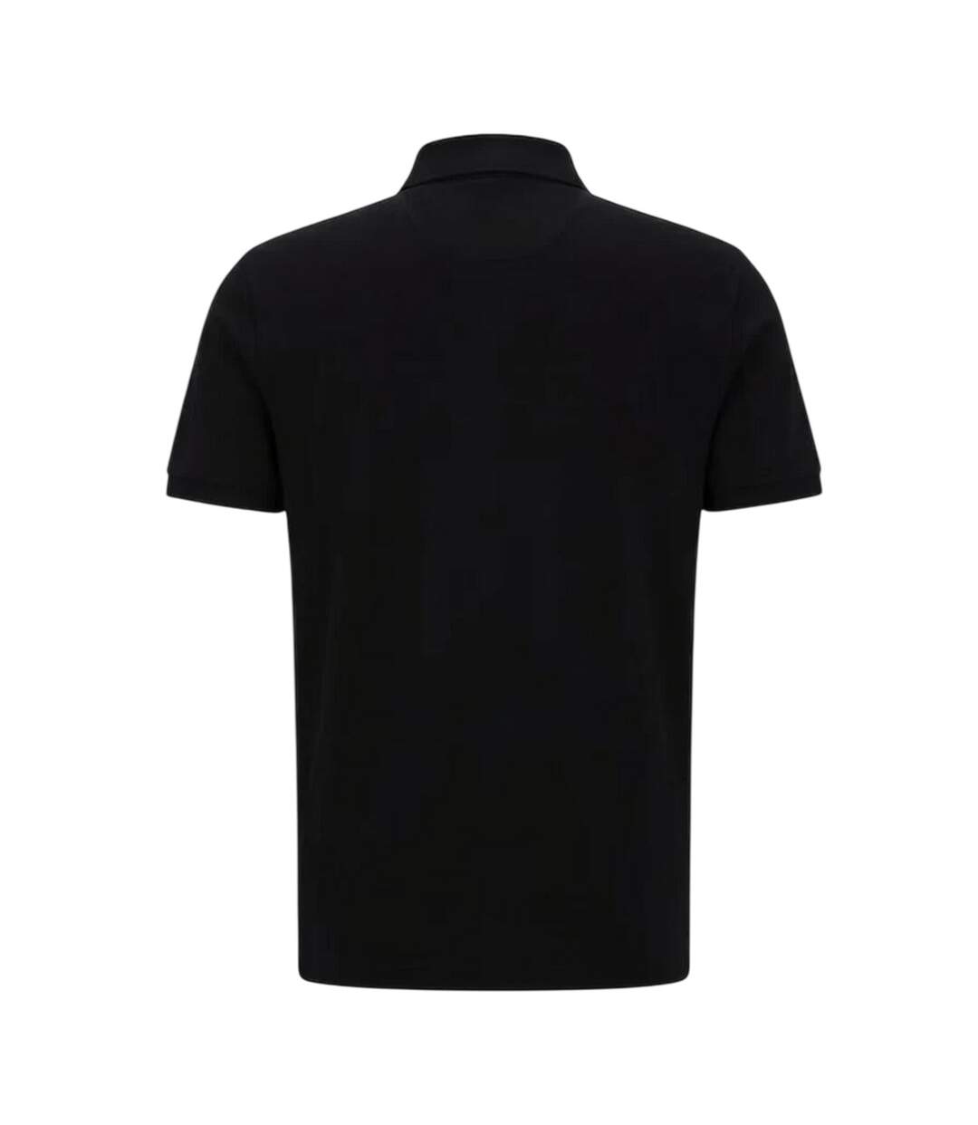Mens Regular Short-sleeved Polo Shirt Black Boss-3