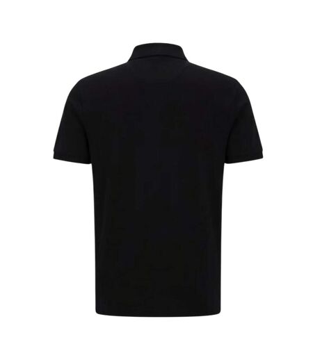 Mens Regular Short-sleeved Polo Shirt Black Boss