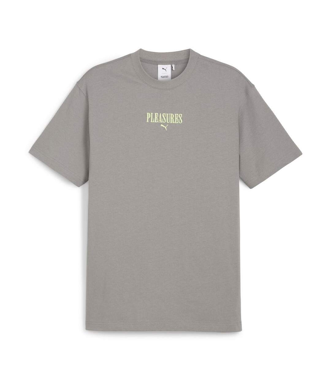 T-shirt gris/vert homme puma x pleasures - l-1