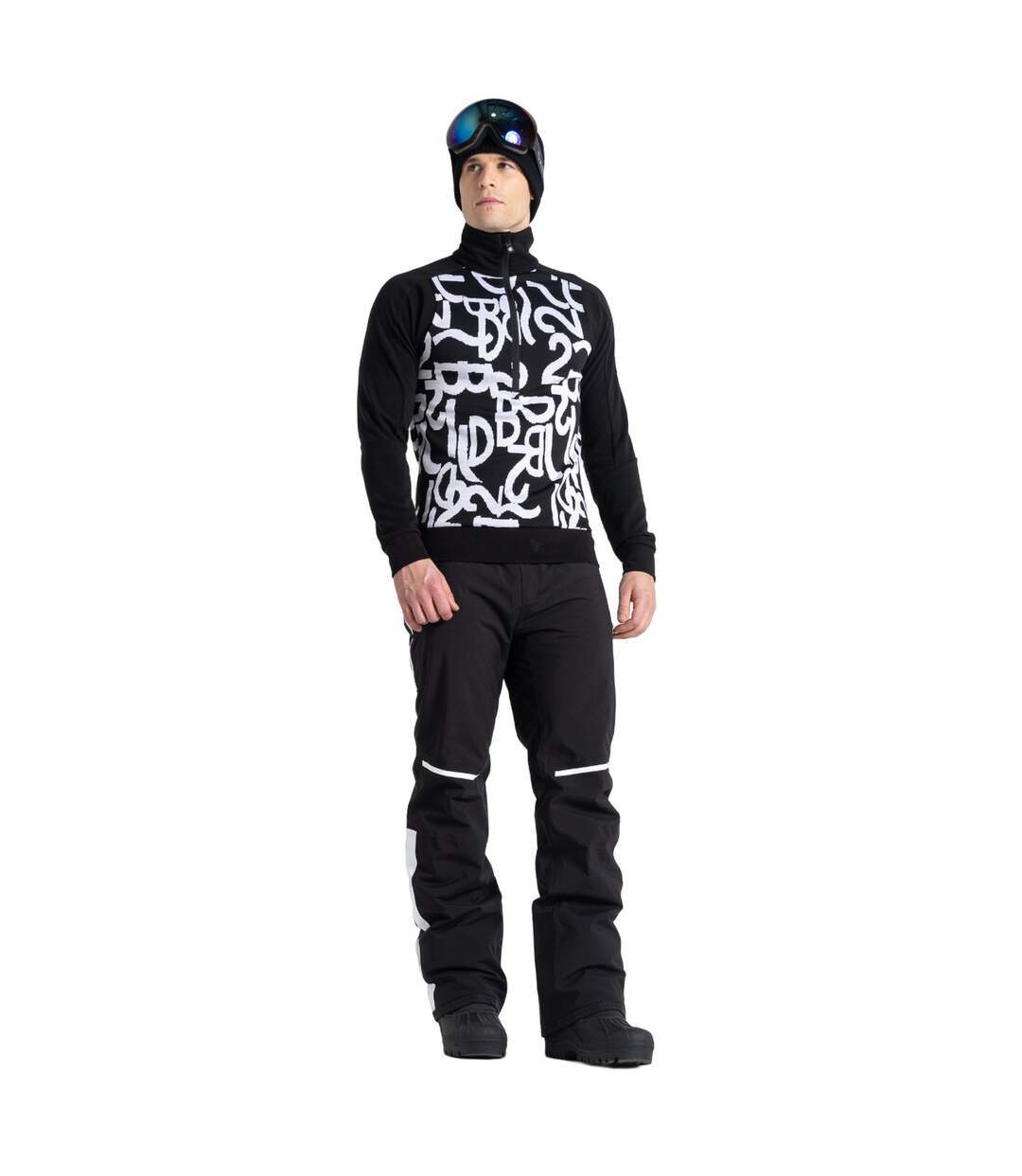 Sweat Manches Longues Speed Homme Noir Blanc Dare 2B-1