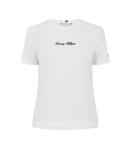 T-shirt Motif/style Texte Femme Écru Tommy Hilfiger
