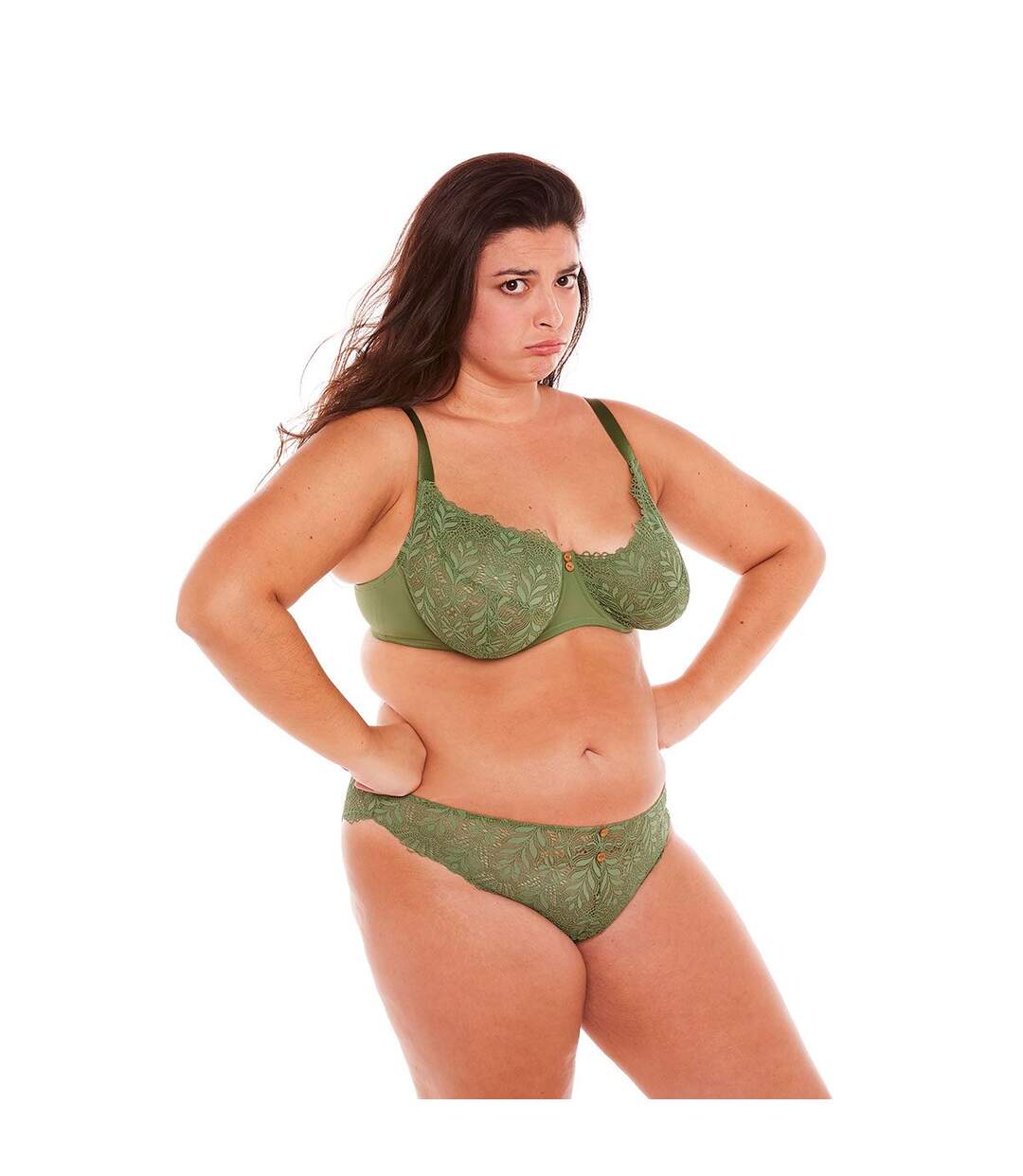 Soutien-gorge grand maintien vert Olive-3