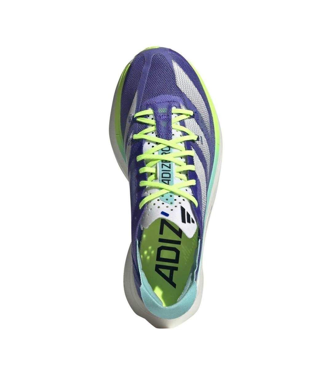 Womens/ladies Adizero Adios Pro 3 3 Stripes Lace Up Running Shoes Cobalt Blue Adidas-4