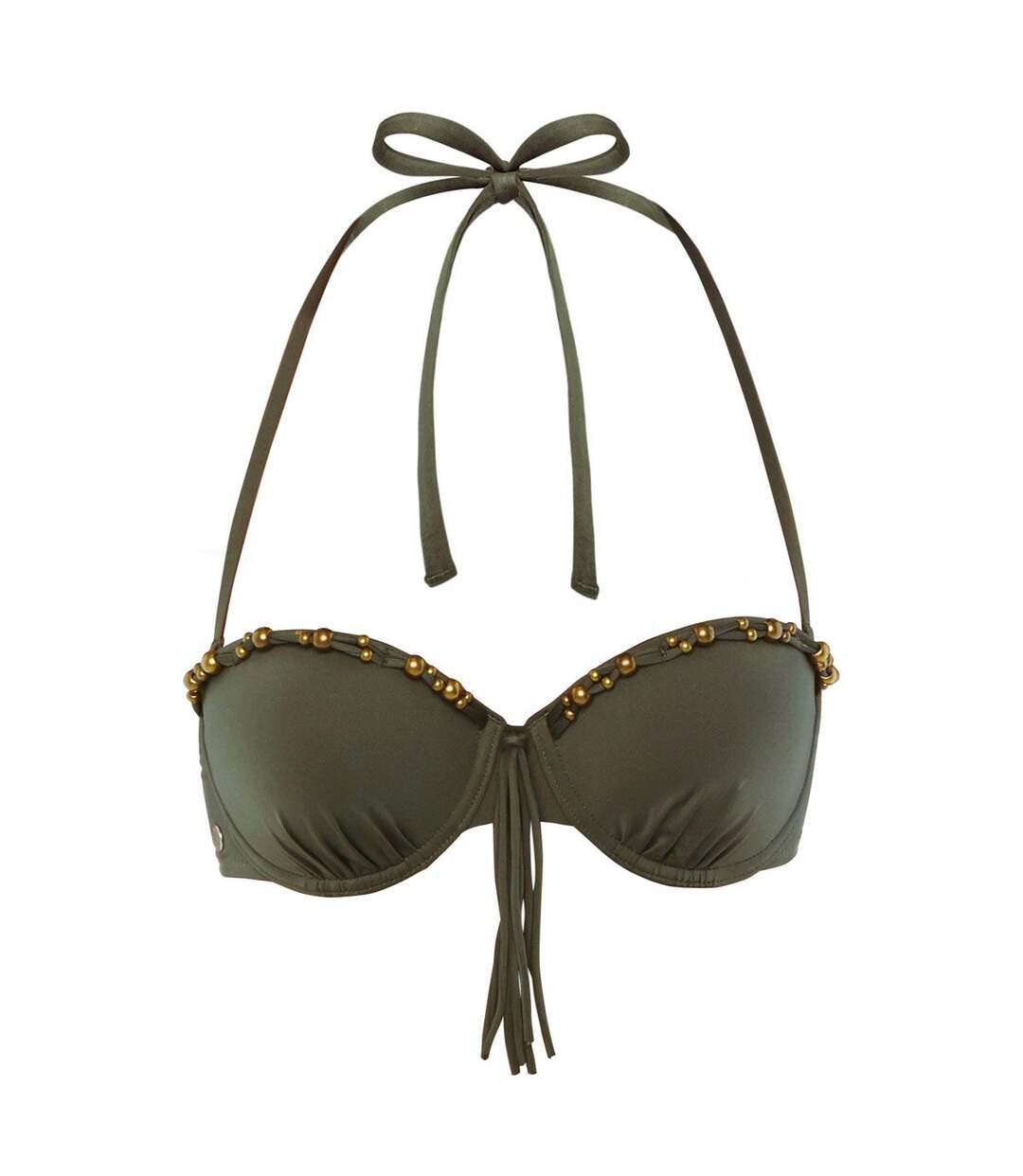 Haut de maillot balconnet kaki Hippies by Brigitte Bardot-1