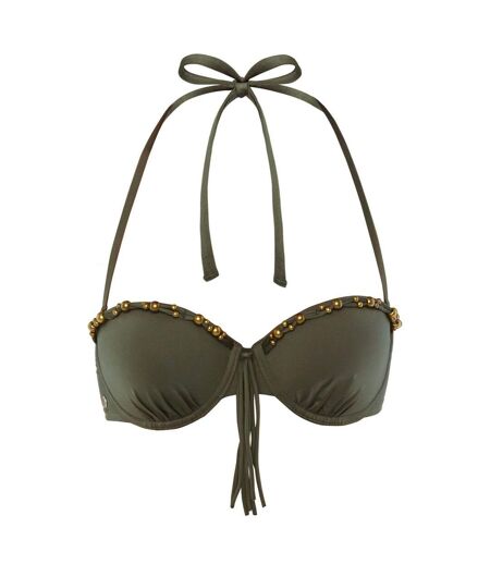 Haut de maillot balconnet kaki Hippies by Brigitte Bardot