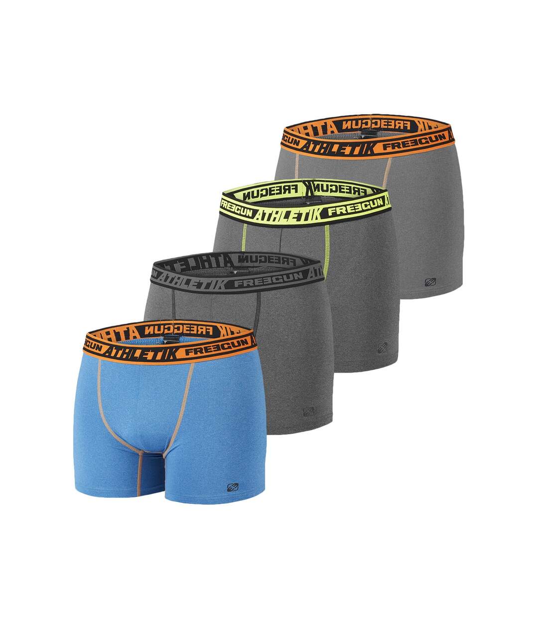 Lot de 4 Boxers homme chiné Aktiv Sport Freegun