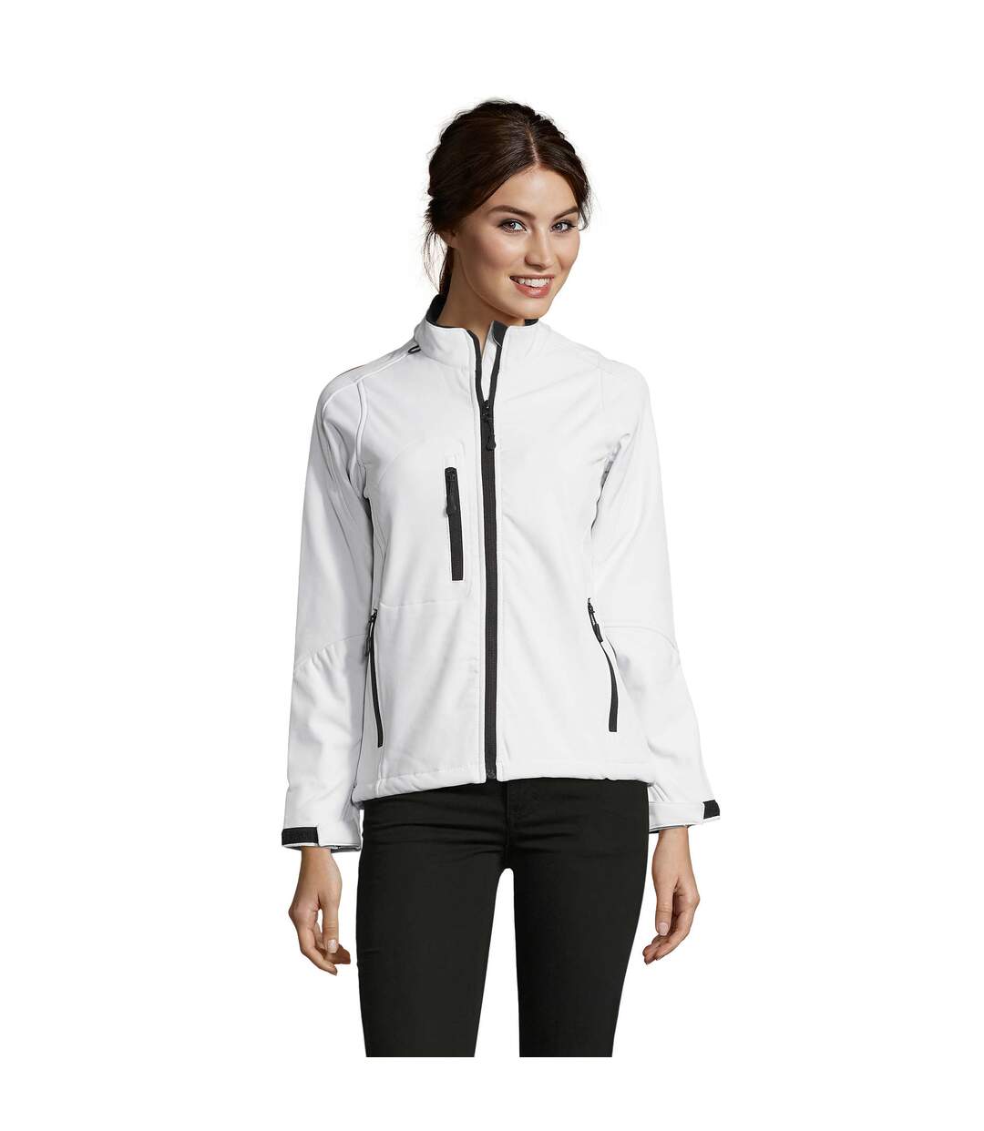 SOLS Womens/Ladies Roxy Soft Shell Jacket (Breathable, Windproof And Water Resistant) (White) - UTPC348-1