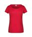 T-shirt Femme Rouge James And Nicholson-1